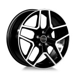 Llanta Avus AC-519 Black Polished 7.5x18" 5x114.3 ET40 CB73.1