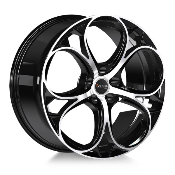 Llanta Avus AC-520 Black Polished 8.0x19" 5x110 ET33 CB65.1