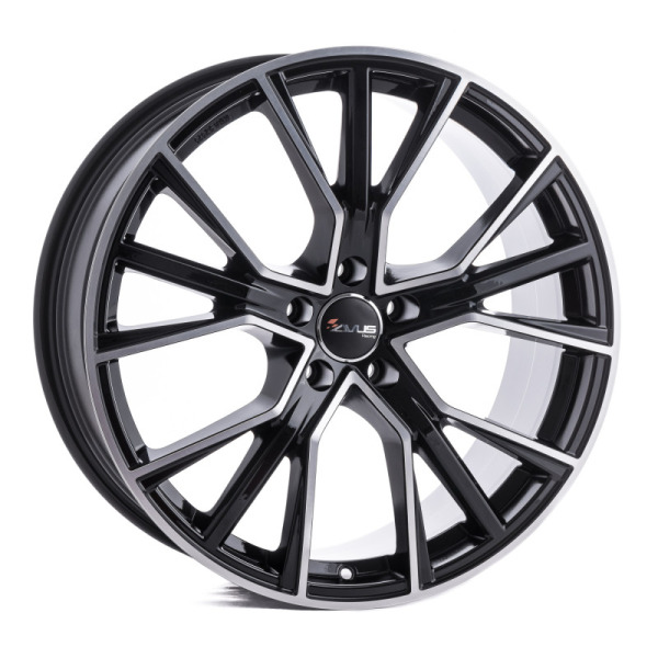 Llanta Avus AF18 Black Polished 9.0x21" 5x112 ET37 CB66.6