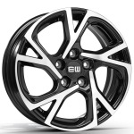 Llanta Elite Wheels EJ02 Black Polished 6.5x16" 5x114.3 ET45 CB67.1