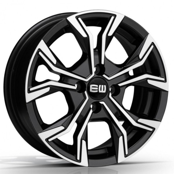 Llanta Elite Wheels EJ12 Black Polished 6.5x16" 5x114.3 ET40 CB67.1