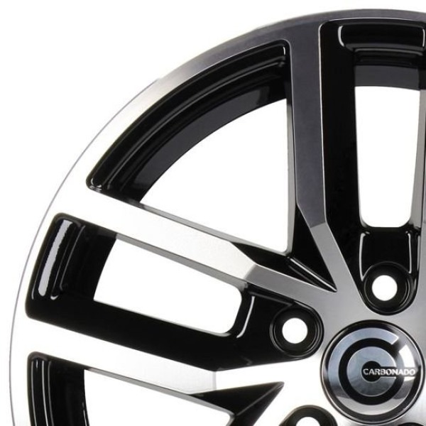 Llanta Carbonado Ice BFP-Black Front Polished 6.0x15" 5x100 ET38 CB57.1 - Image 4