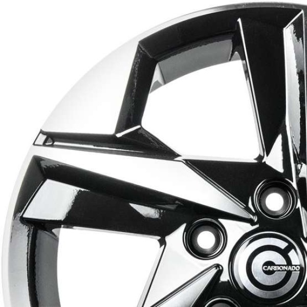 Llanta Carbonado Kyoto BFP-Black Front Polished 6.5x16" 5x114.3 ET40 CB73.1 - Image 4