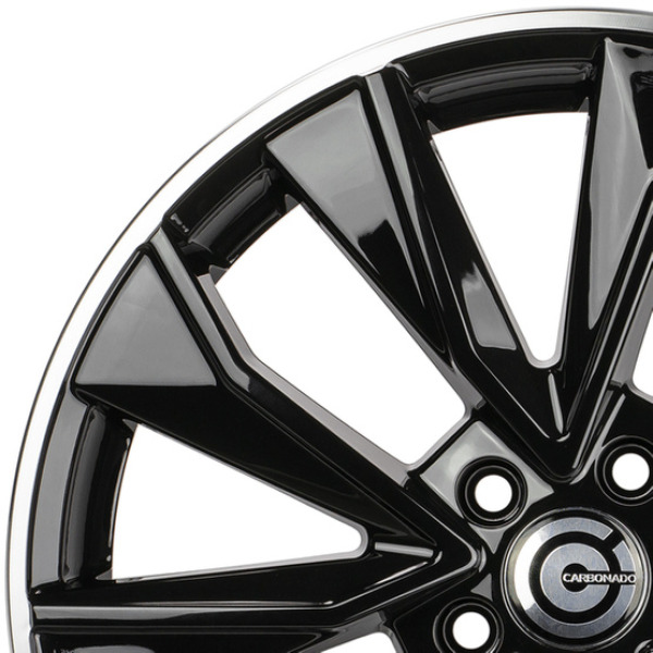 Llanta Carbonado Gasworks BGLP-Black Glossy Lip Polished 7.0x17" 5x100 ET40 CB73.1 - Image 3