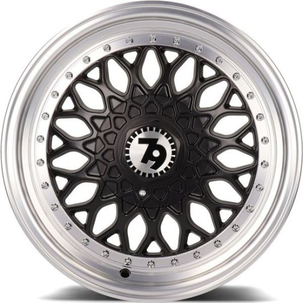 Llanta Seventy9 Wheels SV-E DMBLP-Matt Black Front Polished Lip Polished 7.5x17" 5x112 ET35 CB72.6 - Image 2