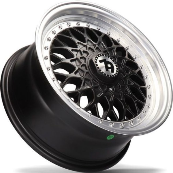 Llanta Seventy9 Wheels SV-E DMBLP-Matt Black Front Polished Lip Polished 7.5x17" 5x112 ET35 CB72.6 - Image 4