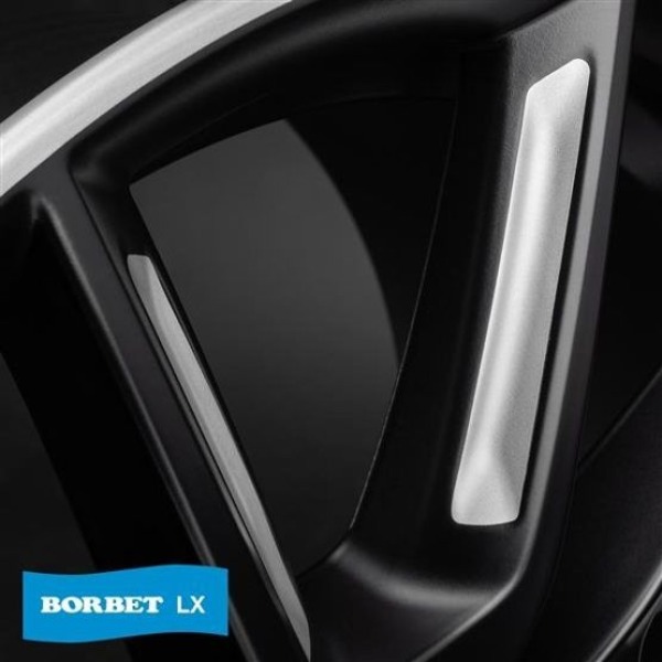Llanta Borbet LX18 BMSPR-black matt silver spoke rim 8.0x18" 5x114.3 ET48 CB72.6 - Image 3