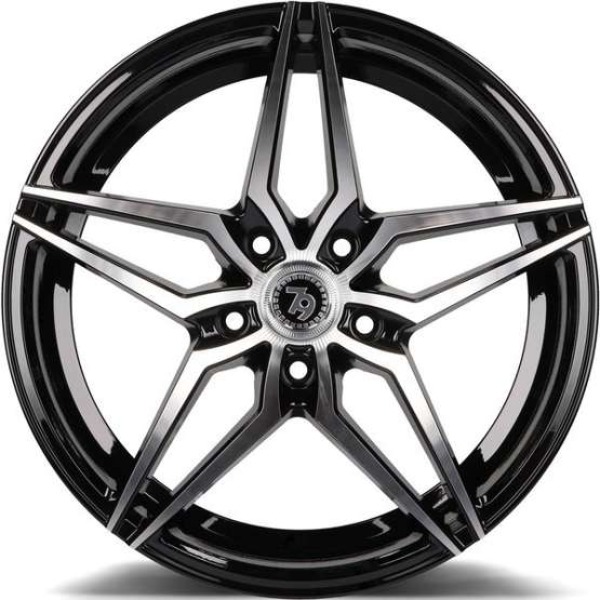 Llanta Seventy9 Wheels SV-A BFP-Black Front Polished 8.0x18" 5x114.3 ET40 CB73.1 - Image 2