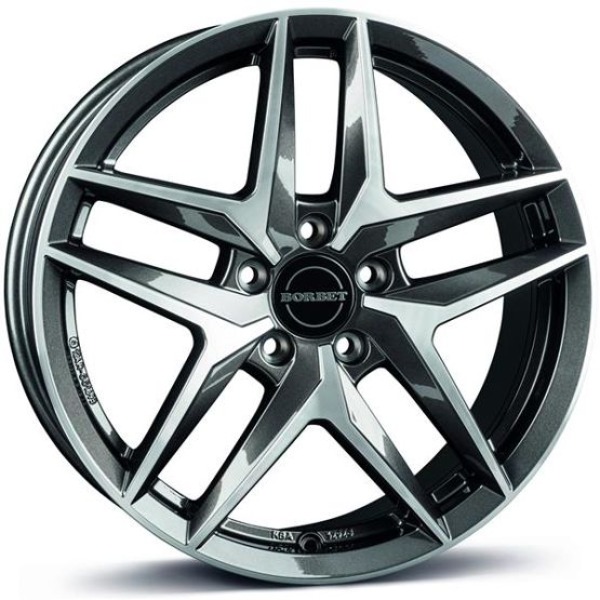 Llanta Borbet Z MAGP-Mistral anthracite glossy polished 8.0x18" 5x112 ET31 CB66.5