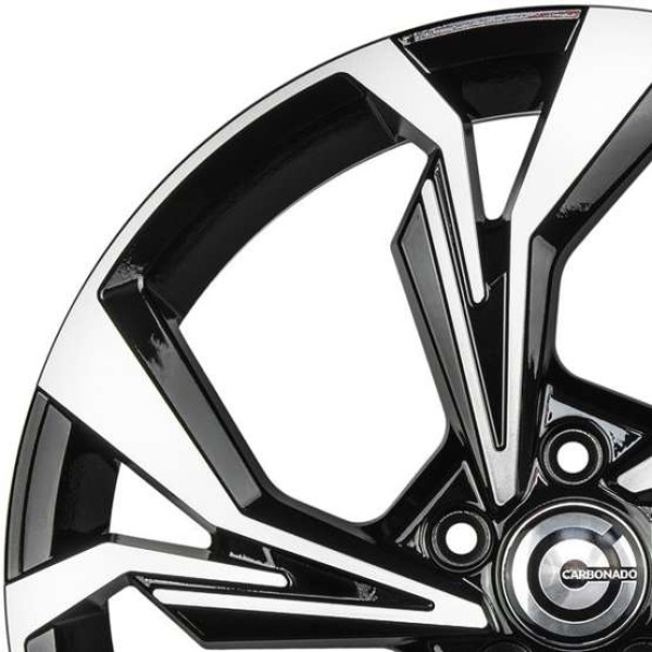 Llanta Carbonado Slingshot BFP-Black Front Polished 8.0x18" 5x112 ET45 CB66.5 - Image 4