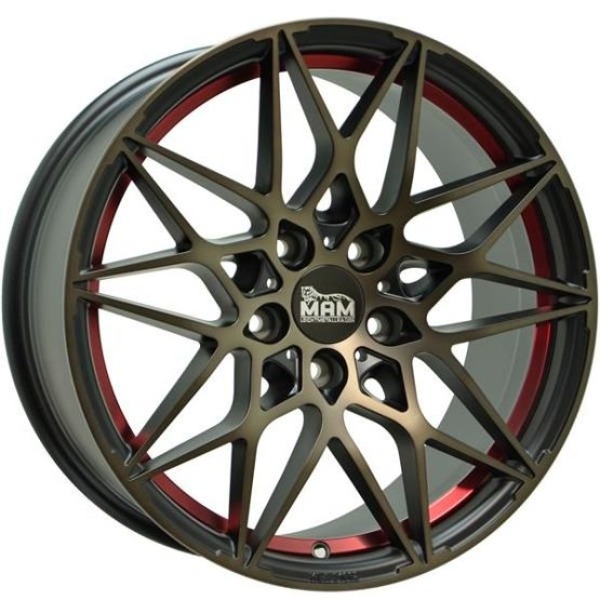 Llanta MAM B2 BRI-BLACK RED INSIDE 8.5x19" 5x112 ET30 CB72.6
