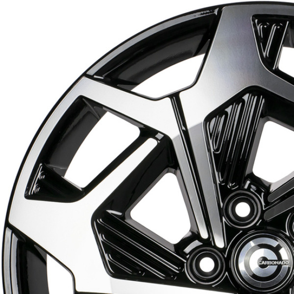 Llanta Carbonado Bullet BFP-Black Front Polished 7.0x19" 5x114.3 ET49 CB73.1 - Image 3