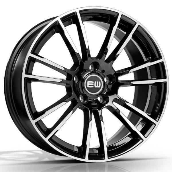 Llanta Elite Wheels EW01 Black Polished 9.5x19" 5x112 ET38 CB66.6