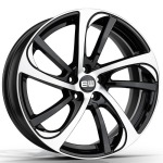 Llanta Elite Wheels EW03 Black Polished 7.5x17" 5x100 ET34 CB57.1