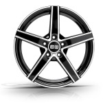 Llanta Elite Wheels EW12 Black Polished 7.0x17" 5x100 ET42 CB67.1