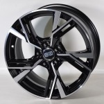 Llanta Elite Wheels EW16 Black Matt Polished 8.0x18" 5x112 ET26 CB66.45