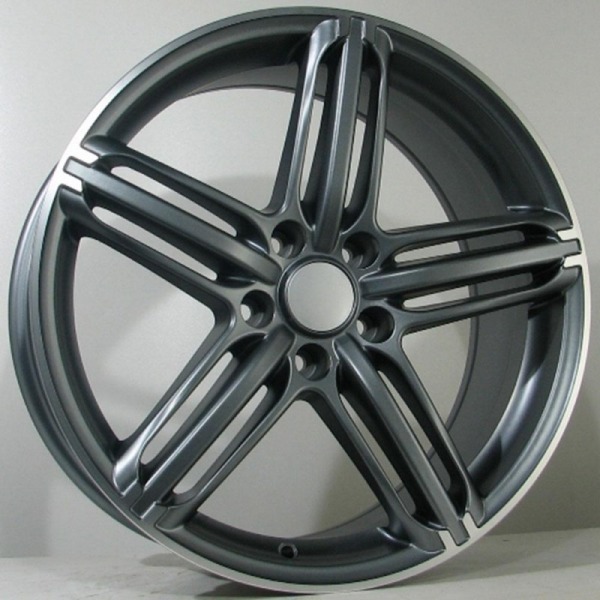 Llanta ST Wheels Faro Gunmetal Matt Lip Polished 8.0x18" 5x112 ET35 CB66.6