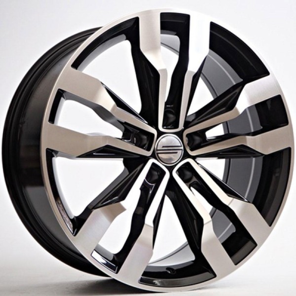 Llanta ST Wheels Flatch Black Polished 9.0x20" 5x112 ET35 CB57.1