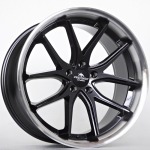 Llanta Forzza STORM Black Magic Lip Polished 10.5x20" 5x112 ET40 CB66.45