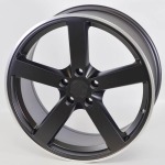 Llanta Fox Racing MS003 Black Satin Lip Polished 8.5x19" 5x112 ET32 CB73