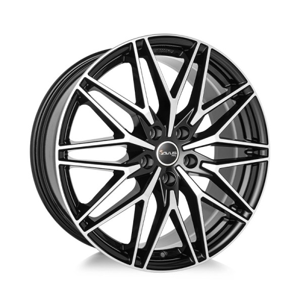 Llanta Avus AC-MB6 Black Polished 8.0x19" 5x120 ET45 CB72.6