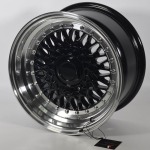 Llanta Forzza MALM Black Lip Polished 8.0x15" 4x100 ET20 CB74.1