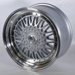 Llanta Forzza MALM Silver Lip Polished 7.0x15" 4x100 ET25 CB74.1