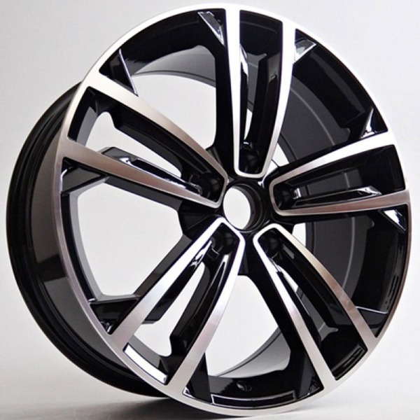 Llanta ST Wheels Opus Black Polished 8.0x18" 5x112 ET45 CB57.1