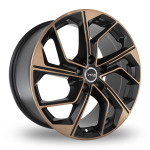 Llanta Avus AC-522 Black Copper Polished 8.0x18" 5x112 ET40 CB66.6