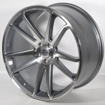Llanta Forzza SOLO Anthracite Polished 10.5x22" 5x112 ET38 CB66.6