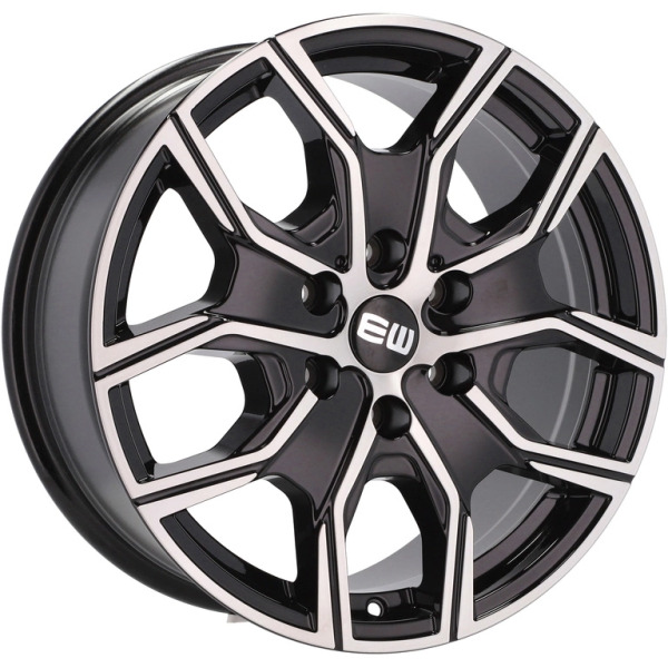 Llanta Elite Wheels EW20 Black Polished 7.0x17" 5x160 ET50 CB65.5