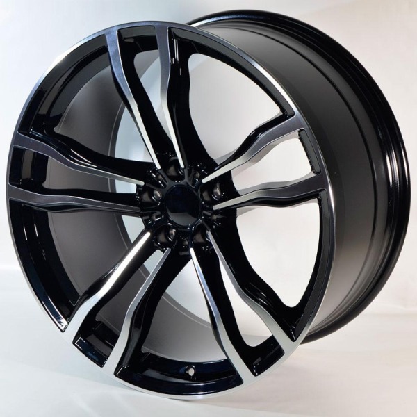 Llanta ST Wheels Taran Black Polished 11.0x22" 5x112 ET35 CB66.6