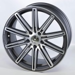 Llanta Forzza Vertin Anthracite Matt Polished 8.0x18" 5x112 ET35 CB66.6