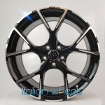 Llanta Italian Wheels STYLE Audi ALICANTE NEGRO PULIDO+laca black 8.0x19" 5x112 ET40 CB57.1