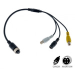 Cable Adaptador AVIATION Macho a RCA  4 pines