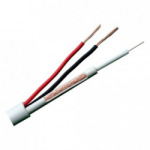 Cable RG59 +2x0,75mm MicroRG59 Funda Blanca