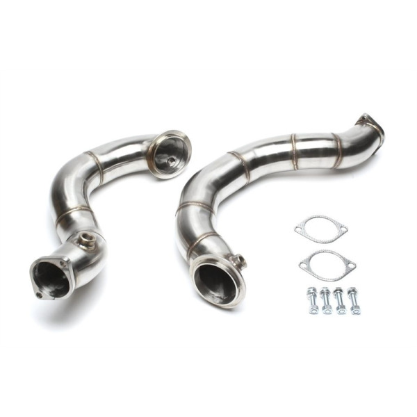 Tubo de escape TA Technix sin catalizador compatible con BMW Serie 1 E82/E88, Serie 3 E90-E93 - código de motor N54