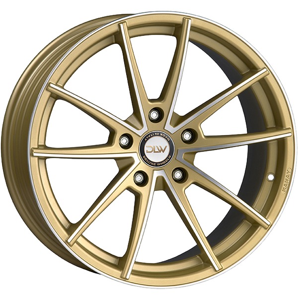 Llanta DLW MANAY Matt Gold Polish 8.5x19" 5x114.3 ET45 CB78.1