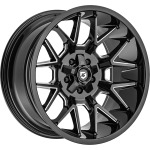 Llanta Gear Off Road 768 PRIMACY Glossy Black Milled 9.0×20" 5×114.3 ET0 CB78.1