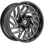 Llanta Gear Off Road 769 SEQUENCE Glossy Black Milled 10.0x22" 8x165.1 ET-19 CB125.2