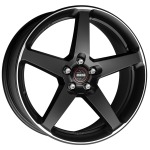 Llanta Momo FIVE Matt Black Polished 8.0x18" 5x114.3 ET40 CB72.3