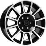 Llanta Romac STEALTH Gloss Black W/ Polished Face 6.5x16" 6x120 ET50 CB74.6