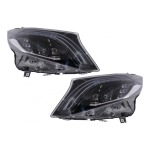 GoldCar Faros LED completos compatibles con Mercedes Clase V W447 (2016-2020) Negro
