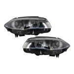 GoldCar Faros delanteros Full LED compatibles con BMW Serie 5 F10 F11 (2011-2013) Angel Eyes