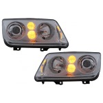 GoldCar Faros delanteros compatibles con VW Bora (09.1998-07.2005) Cromados
