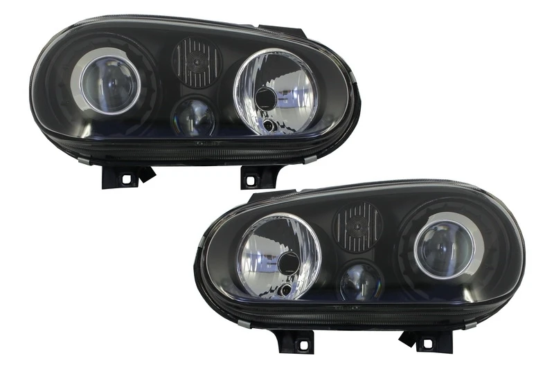 b2b-headlights-suitable-for-vw-golf-4_15150_6014940 GoldCar Faros delanteros compatibles con VW Golf 4 (09.1997-09.2003) R32 Design Black - Imagen 1