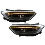 GoldCar Faros delanteros compatibles con VW Passat B8 3G Facelift (2016-2019) LED 2020 Look con luces de giro dinámicas secuenciales