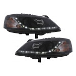GoldCar Faros LED DRL compatibles con Opel Astra G (09.1997-02.2004) Negro