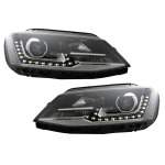 GoldCar Faros delanteros LED DRL compatibles con VW Jetta Mk6 VI (2011-2017) GTI Design