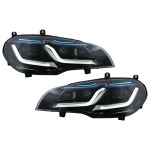 GoldCar Faros LED compatibles con BMW X5 E70 (2007-2014) Conversión de HID a LED Negro